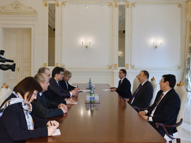 Ilham Aliyev receives delegation led by president of Slovenian National Council