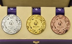 Представлены медали первых Европейских игр Баку 2015 (ФОТО)