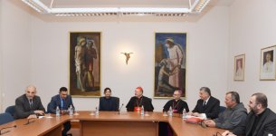 Mehriban Əliyeva Vatikanda Müqəddəs Taxt-Tacın mədəniyyət naziri ilə görüşüb (FOTO)