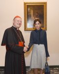 Первая леди Азербайджана встретилась в Ватикане с министром культуры Святого Престола (ФОТО)
