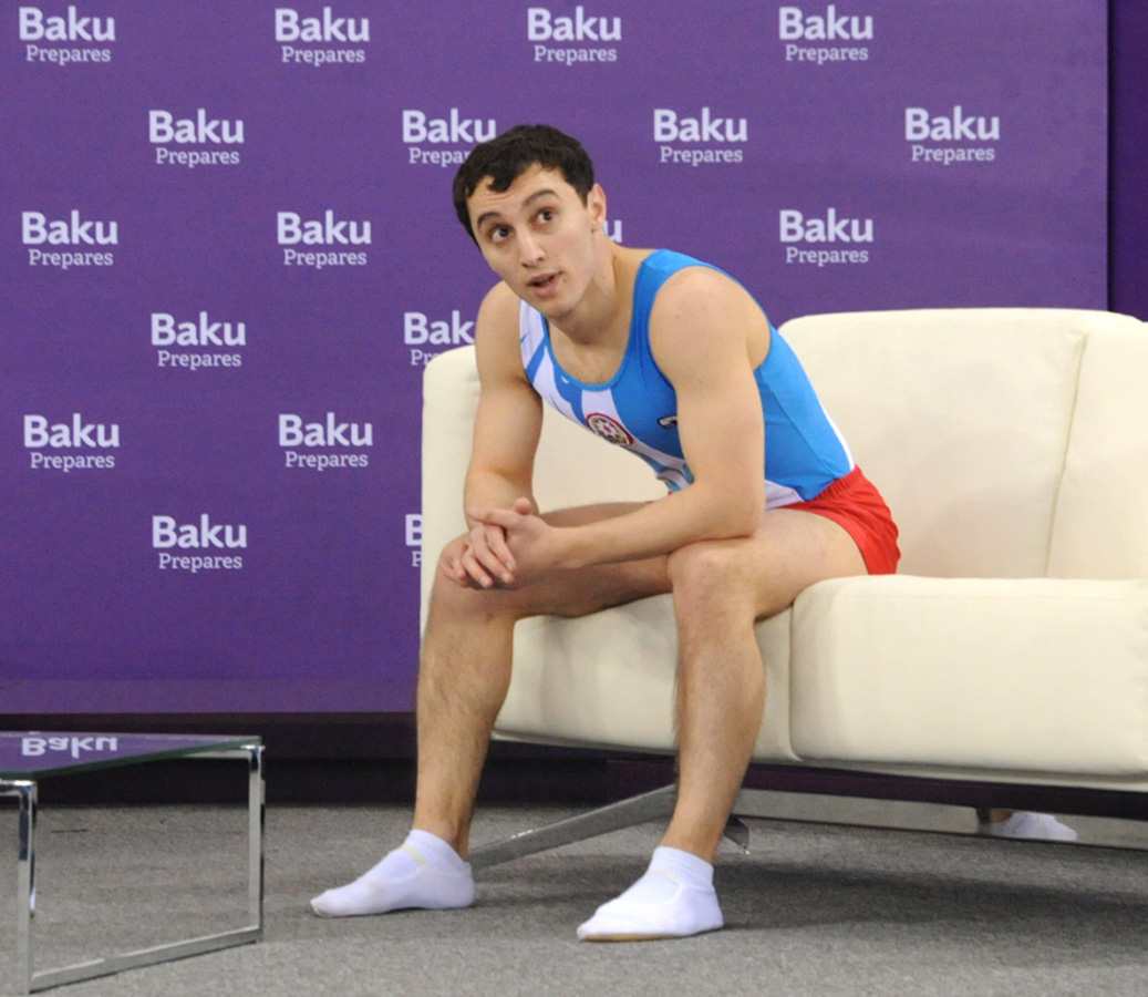 Начался второй день Открытого объединенного чемпионата Азербайджана по гимнастике 
(ФОТО)