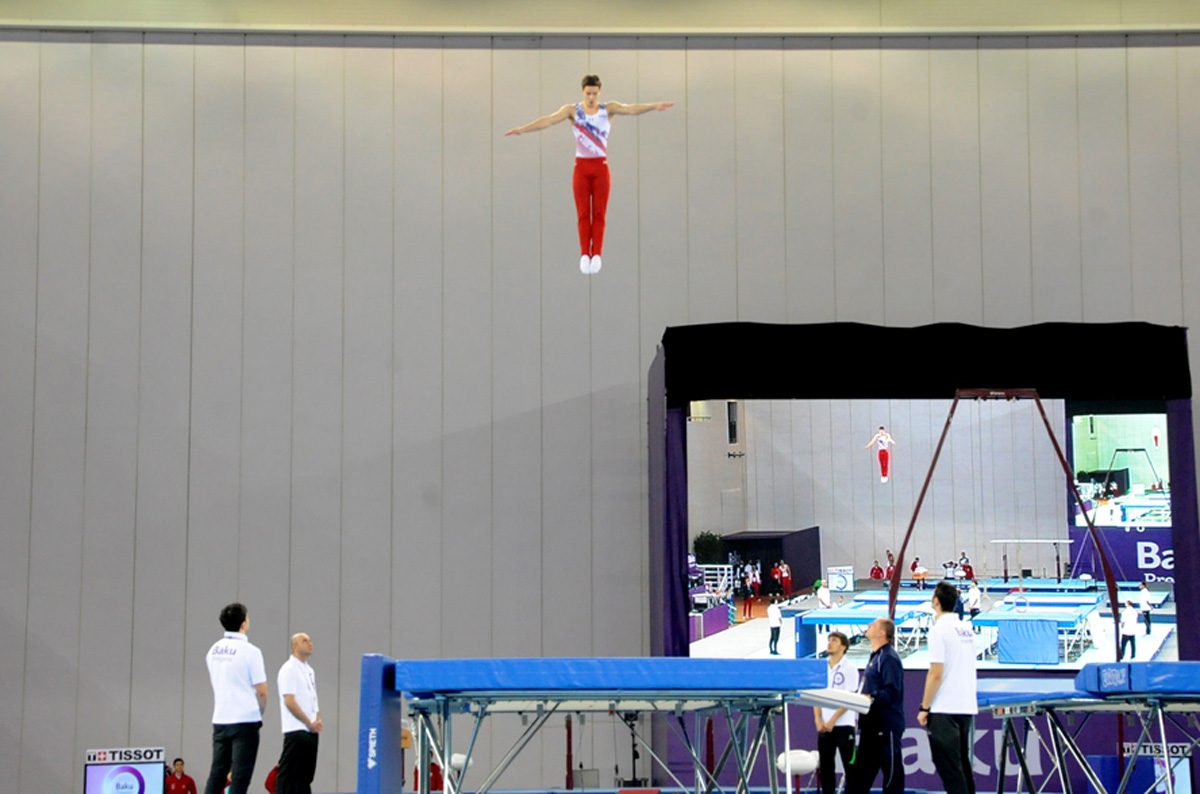 Начался второй день Открытого объединенного чемпионата Азербайджана по гимнастике 
(ФОТО)