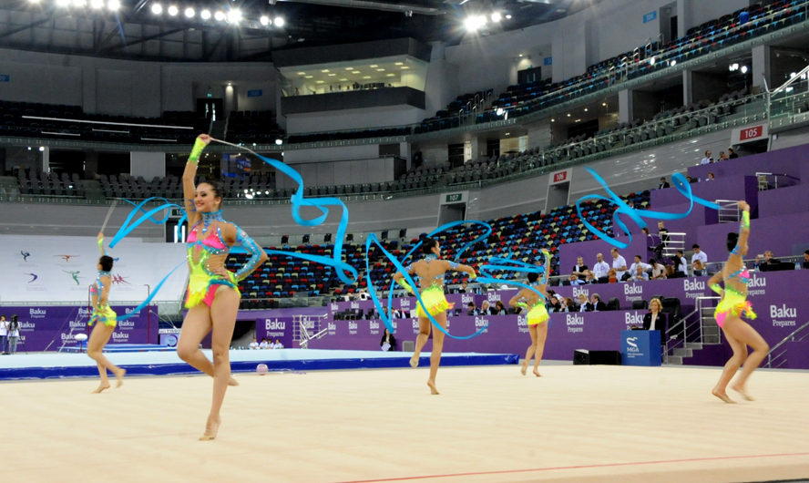 Сборная Азербайджана по художественной гимнастике завоевала бронзовые медали