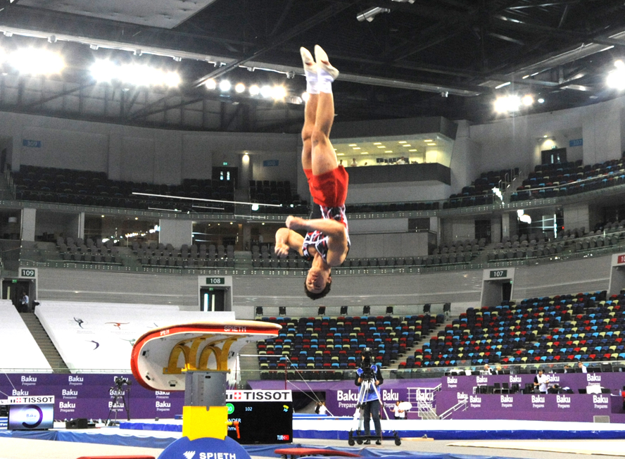 В Баку стартовал заключительный этап соревнований Открытого объединенного  чемпионата Азербайджана по гимнастическим дисциплинам (ФОТО)