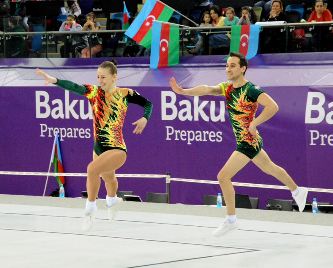 Azərbaycan gimnastı batutda tullanma üzrə fərdi yarışlarda birinci oldu (FOTO)