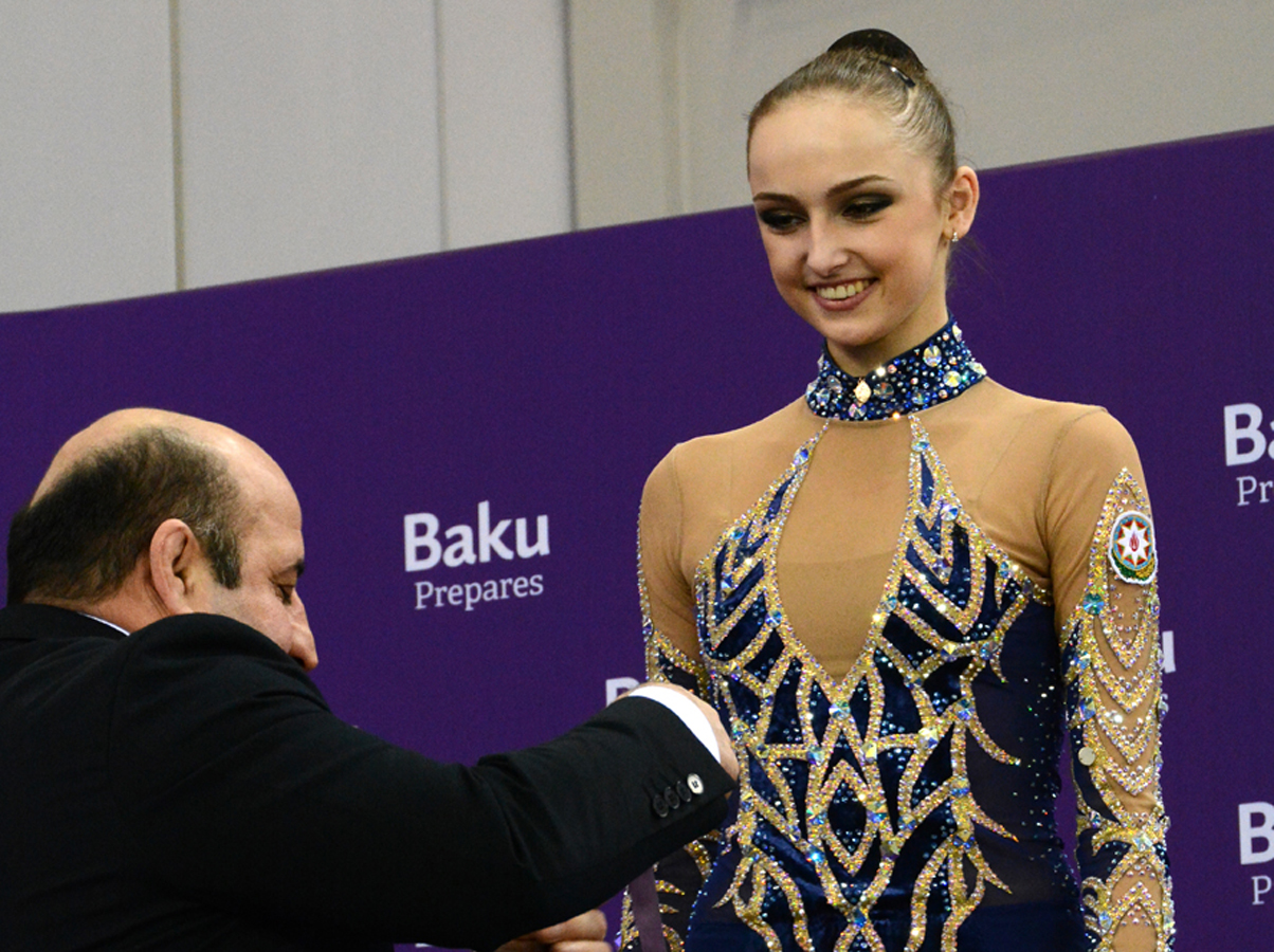 Азербайджанская гимнастка завоевала «золото» на Открытом объединенном чемпионате в Баку (ФОТО)