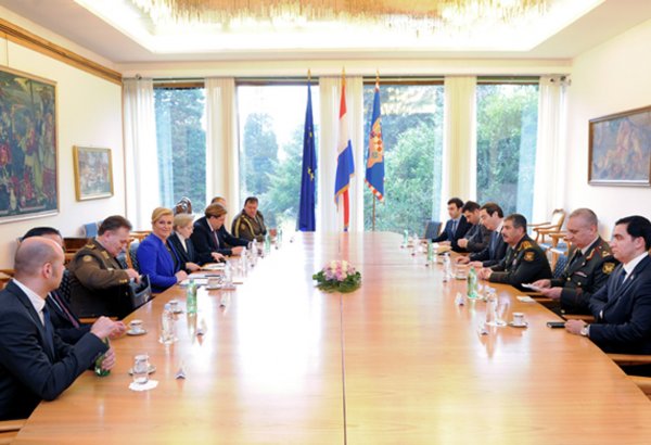 Zakir Həsənov Xorvatiya Prezidenti ilə təhlükəsizlik məsələlərini müzakirə edib (FOTO)