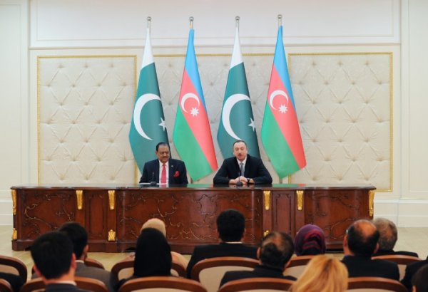 Президент Мамнун Хусейн: Двусторонние отношения между Азербайджаном и Пакистаном будут усиливаться день ото дня
