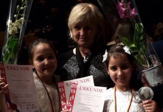 10-летняя азербайджанка стала одной из лучших в Германии (ФОТО)