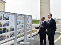 President Ilham Aliyev attends opening of Mollaisalar-Valiushaghı-Mollaahmadli-Sarkarlar highway in Barda