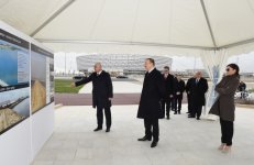 Ilham Aliyev, his spouse review environmental project around Lake Boyukshor and adjacent areas (PHOTO)