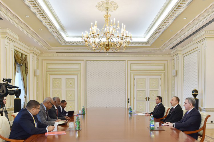 President Ilham Aliyev receives delegation led by Sudanese FM