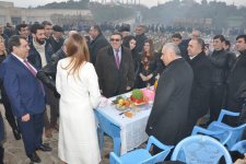 Известные турецкие писатели зажгли в Товузе праздничный костёр (ФОТО)
