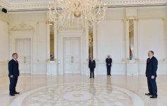 Azerbaijani president receives credentials from ambassadors of several countries (PHOTO)