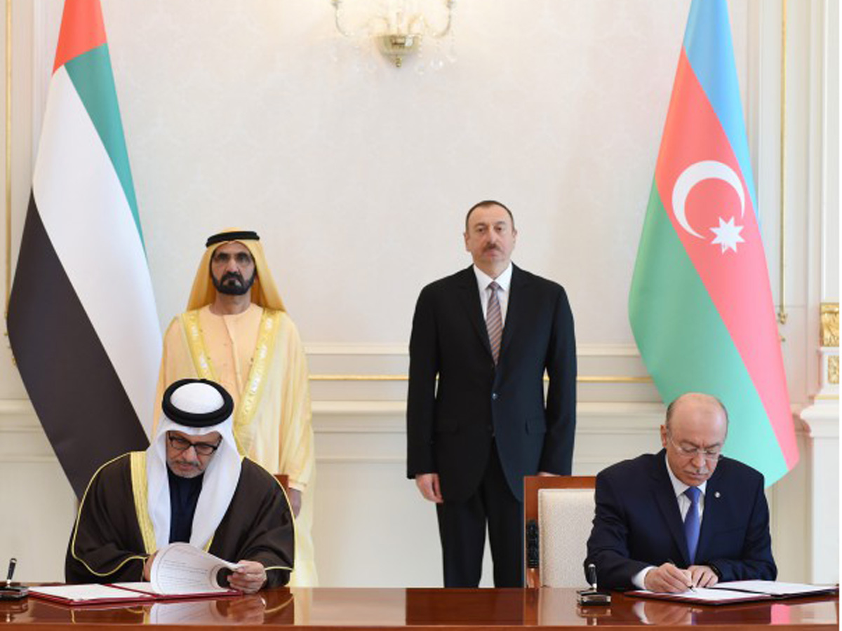 Azerbaijan, UAE sign several documents (PHOTO)