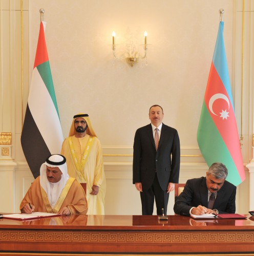Azerbaijan, UAE sign several documents (PHOTO)