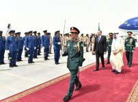 Azerbaijani president, his spouse arrive in the Kingdom of Saudi Arabia on official visit (PHOTO)