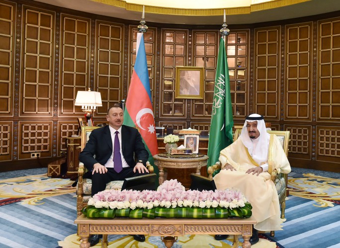 President Ilham Aliyev meets King of Saudi Arabia Salman Bin Abdulaziz Al Saud (PHOTO)