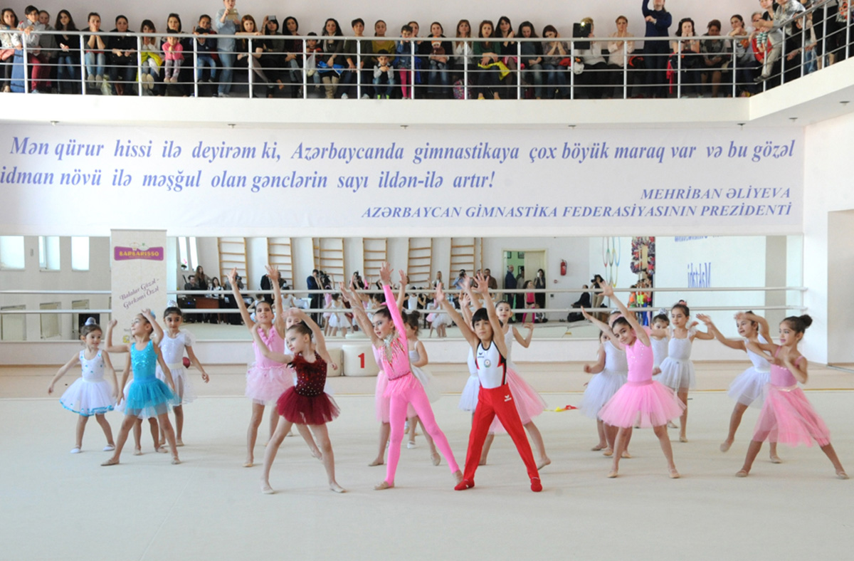 В Баку прошел первый открытый кубок "Təhsil" по художественной гимнастике (ФОТО)
