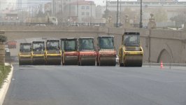 Heydər Əliyev prospektinin bir hissəsində asfalt-beton işləri yekunlaşıb (FOTO+VİDEO)