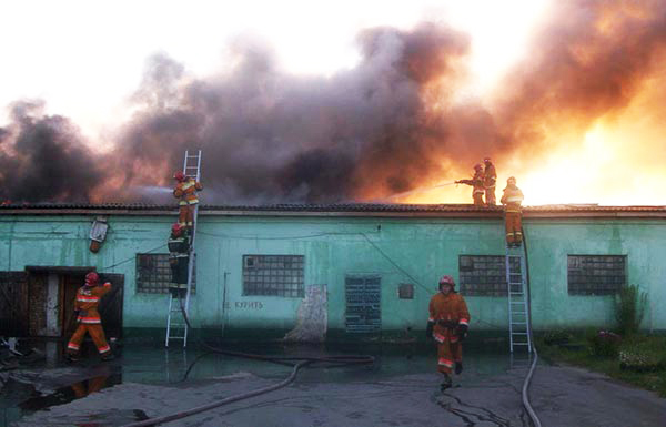 Tekstilkent'te yangın
