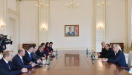 Azerbaijani president receives delegation led by president of Russia`s Tatarstan