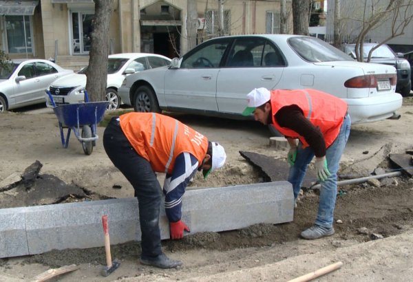 В Баку начался ремонт еще на одной  центральной улице (ФОТО)