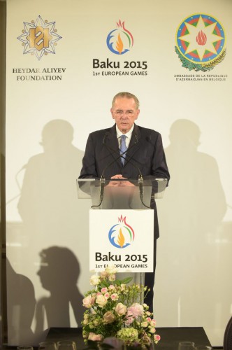 При организации Фонда Гейдара Алиева в Брюсселе состоялась презентация Евроигр «Баку-2015» (ФОТО)