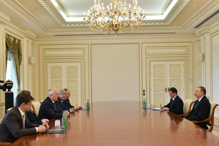 Azerbaijani president receives delegation of Rostec State Corporation