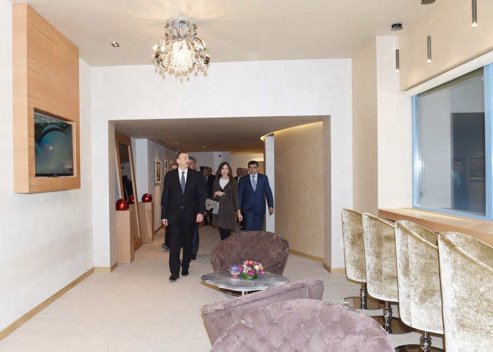 Ilham Aliyev, his spouse observe Baku Sport Palace after major overhaul (PHOTO)