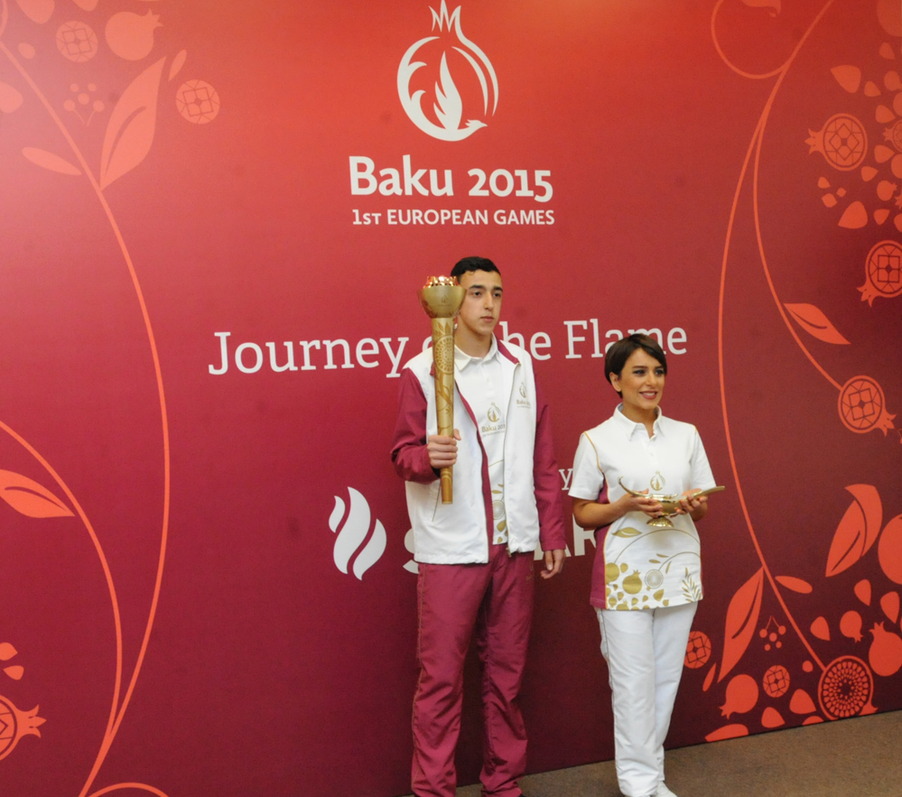 В Баку представлена программа факельного шествия первых Евроигр  (ФОТО)