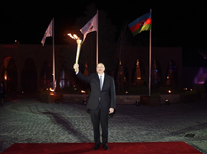 Baku 2015 European Games torch lit in Azerbaijan (PHOTO)