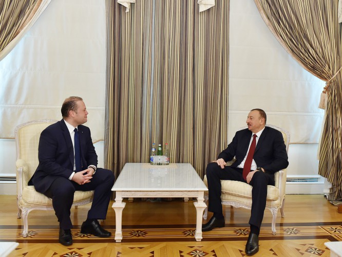 Azerbaijani president receives Malta’s PM