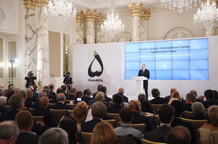 Ilham Aliyev: Baku Forum unique opportunity to tackle challenges, world tensions