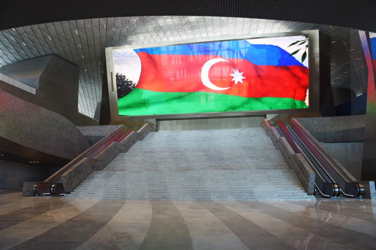 Президент Ильхам Алиев и его супруга приняли участие в открытии Бакинского конгресс-центра (ФОТО)