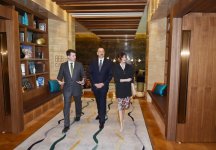 Prezident İlham Əliyev və xanımı “İnturist” otelinin açılışında iştirak ediblər (FOTO)