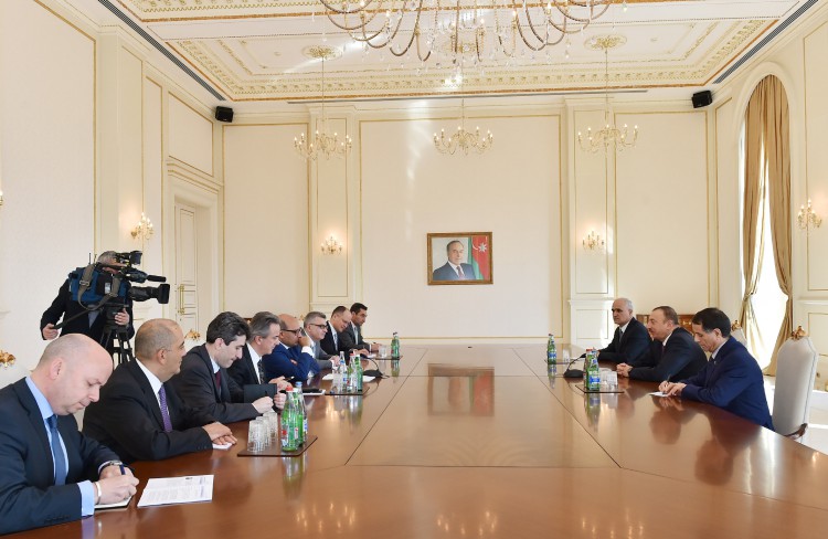 Azerbaijani president receives EBRD delegation