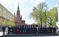 Президент Ильхам Алиев и его супруга приняли участие в праздничных мероприятиях в Москве по случаю 70-летия Победы (ФОТО)