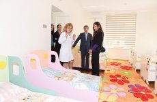 Mehriban Əliyeva Bakıda 1 nömrəli körpələr evinin yenidənqurmadan sonra açılışında iştirak edib (FOTO)