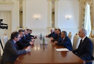 Президент Азербайджана принял делегацию во главе с секретарем Совета Безопасности России