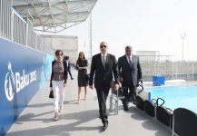 Azerbaijani president, his spouse attend opening of European Games Park (PHOTO)