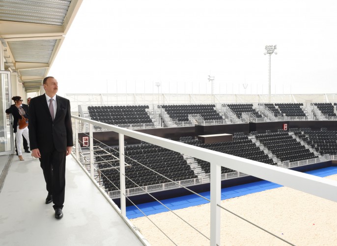 Azerbaijani president, his spouse attend opening of European Games Park (PHOTO)