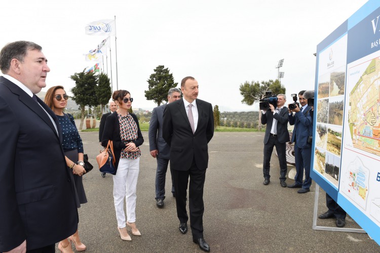 Президент Ильхам Алиев и его супруга приняли участие в открытии Велопарка (ФОТО)