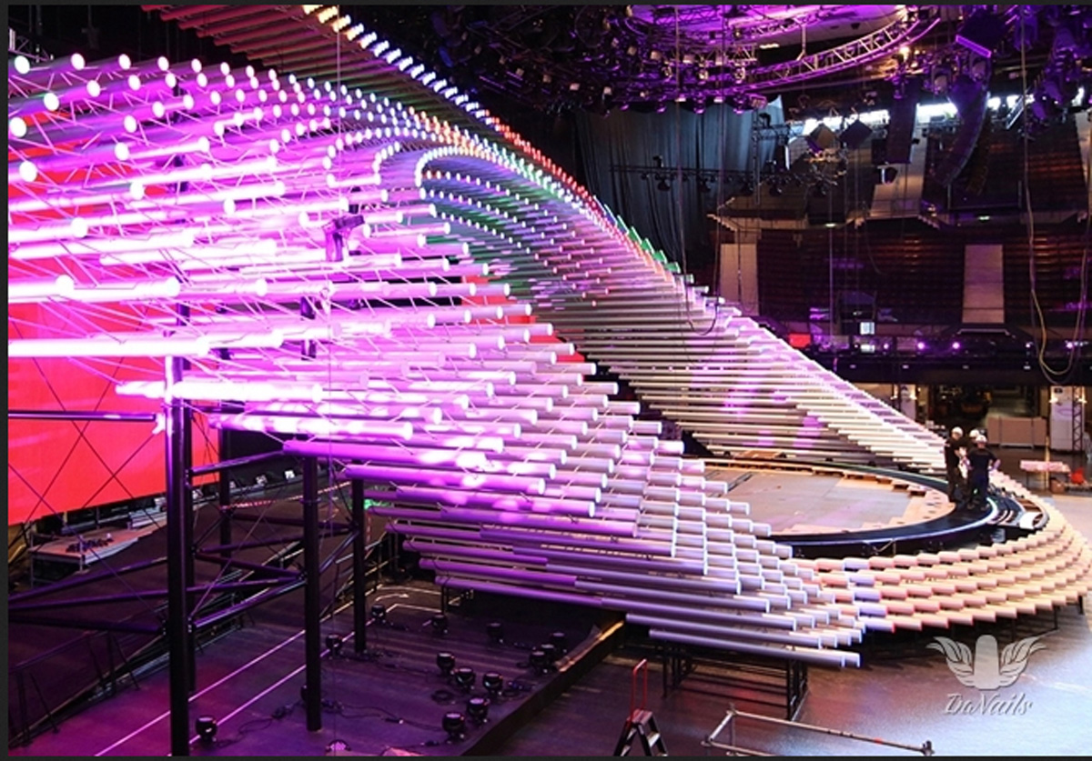 Мероприятия в концертном зале. Сцена Евровидения 2015. Eurovision Stage Design. Евровидение 2015 Арена. Сценические конструкции.