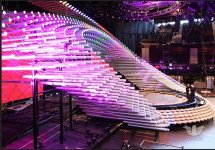 Сцена "Евровидения 2015" в Wiener Stadthalle – одежда ведущих, эко-кухня, пресс-центр (ФОТО)