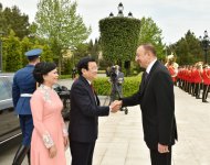 В Баку состоялась церемония официальной встречи Президента Вьетнама (ФОТО)