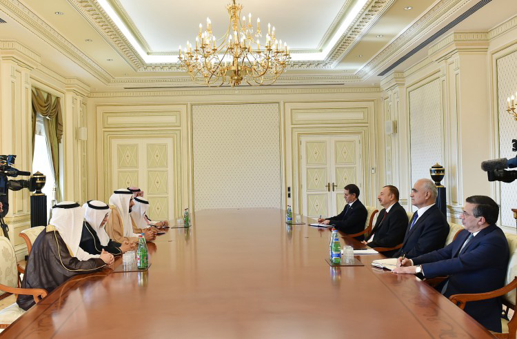 Azerbaijani president receives delegation led by Saudi Arabia minister