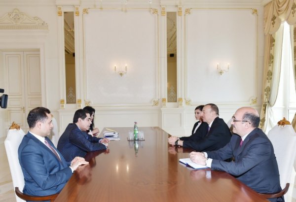 Президент Азербайджана Ильхам Алиев и его супруга Мехрибан Алиева приняли верховного представителя Альянса цивилизаций ООН