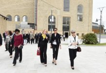 Azerbaijan`s first lady Mehriban Aliyeva attends opening ceremony of Tree of Peace (PHOTO)