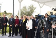 Azerbaijan`s first lady Mehriban Aliyeva attends opening ceremony of Tree of Peace (PHOTO)